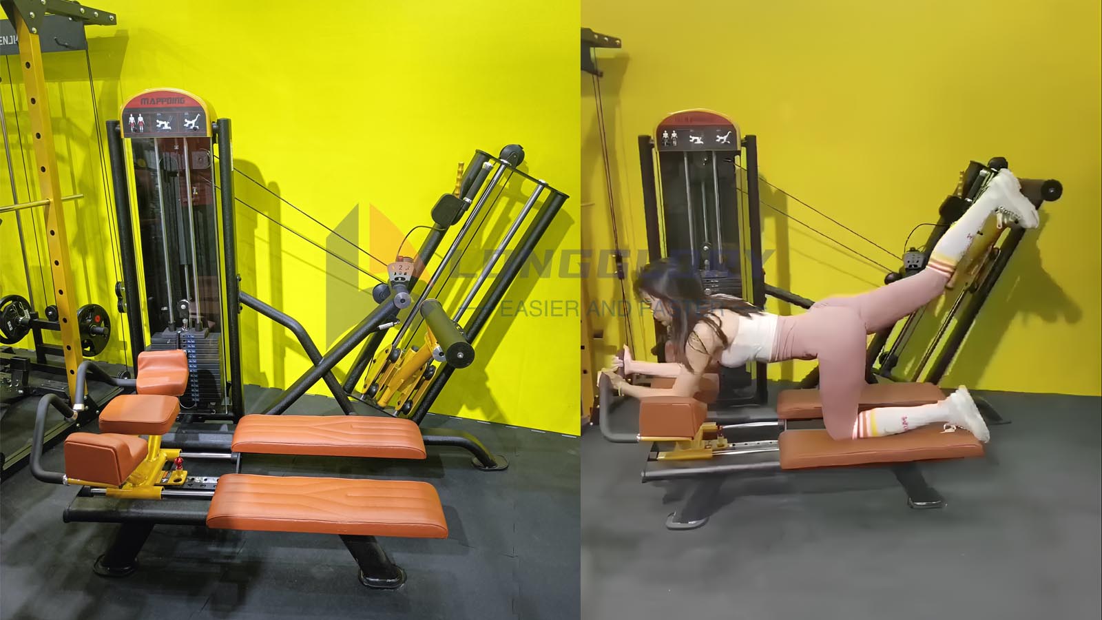 Mesin Glute Kickback - latihan glute yang hebat!