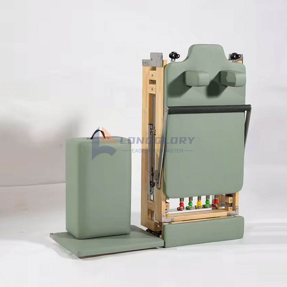 Pembaru Pilates Kayu Ek yang Dapat Dilipat